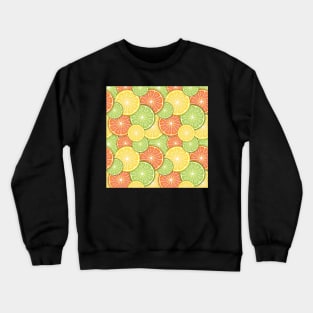 Citrus Fruit Slices Crewneck Sweatshirt